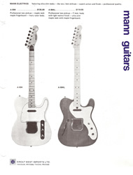 Mann Guitars 70s Catalog Page 3